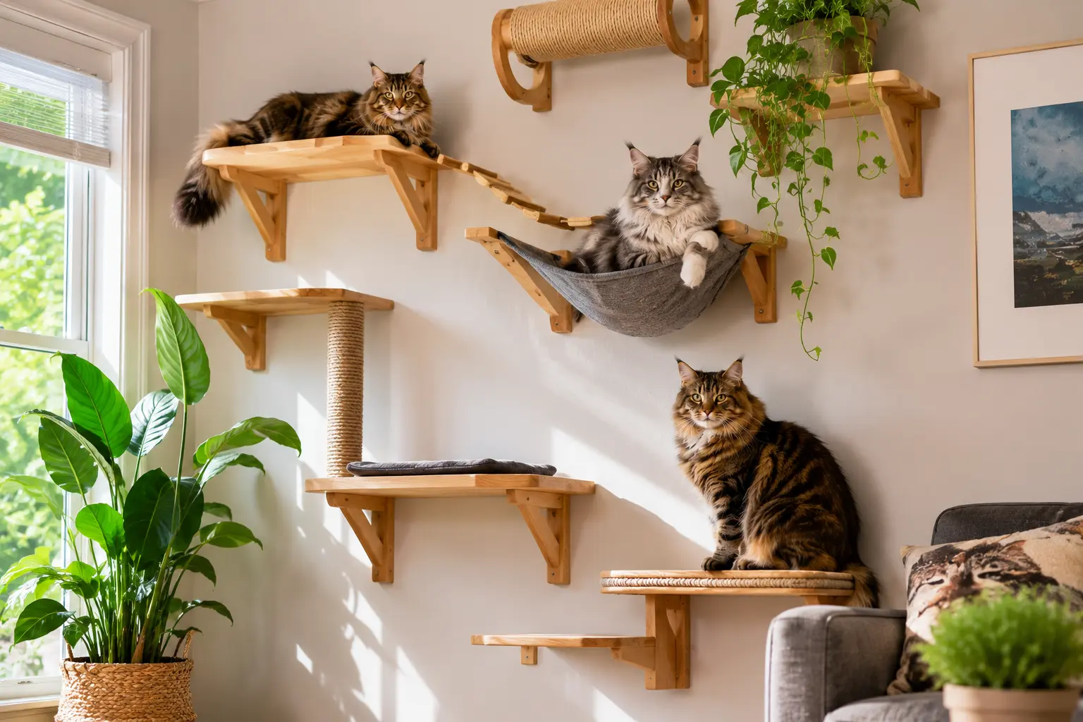 Best Cat Wall Shelves for Large Cats UK